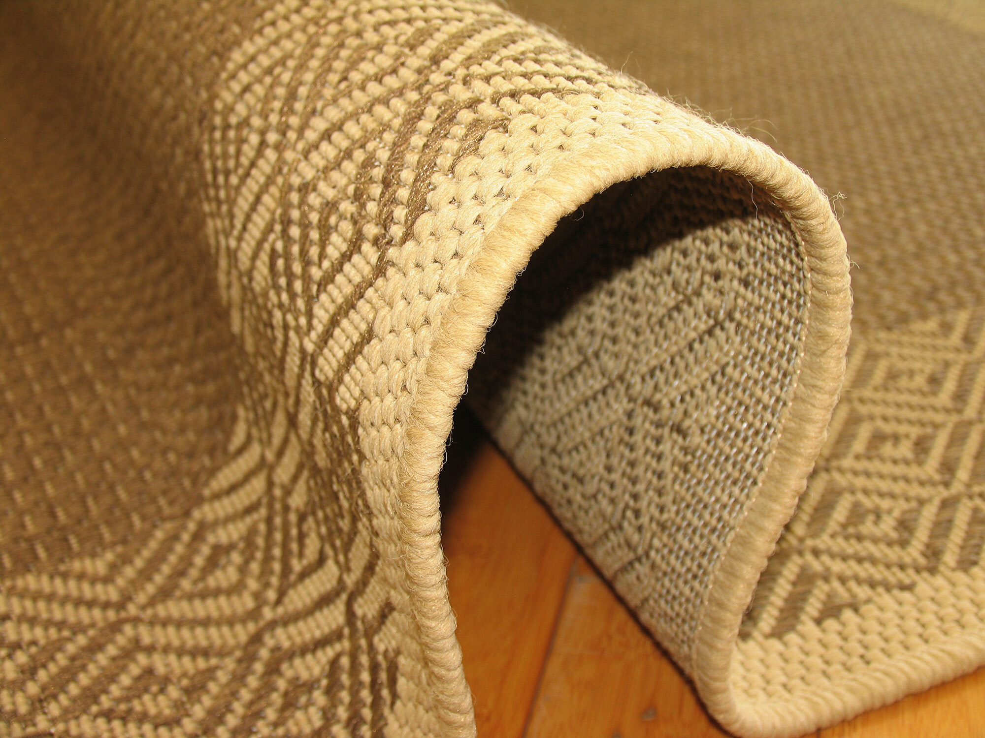 Large View Sama Flatweave Border Rug
