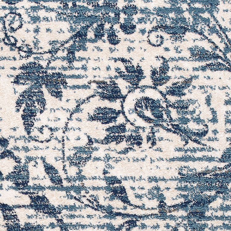 Sonia Blue Transitional Floral Rug
