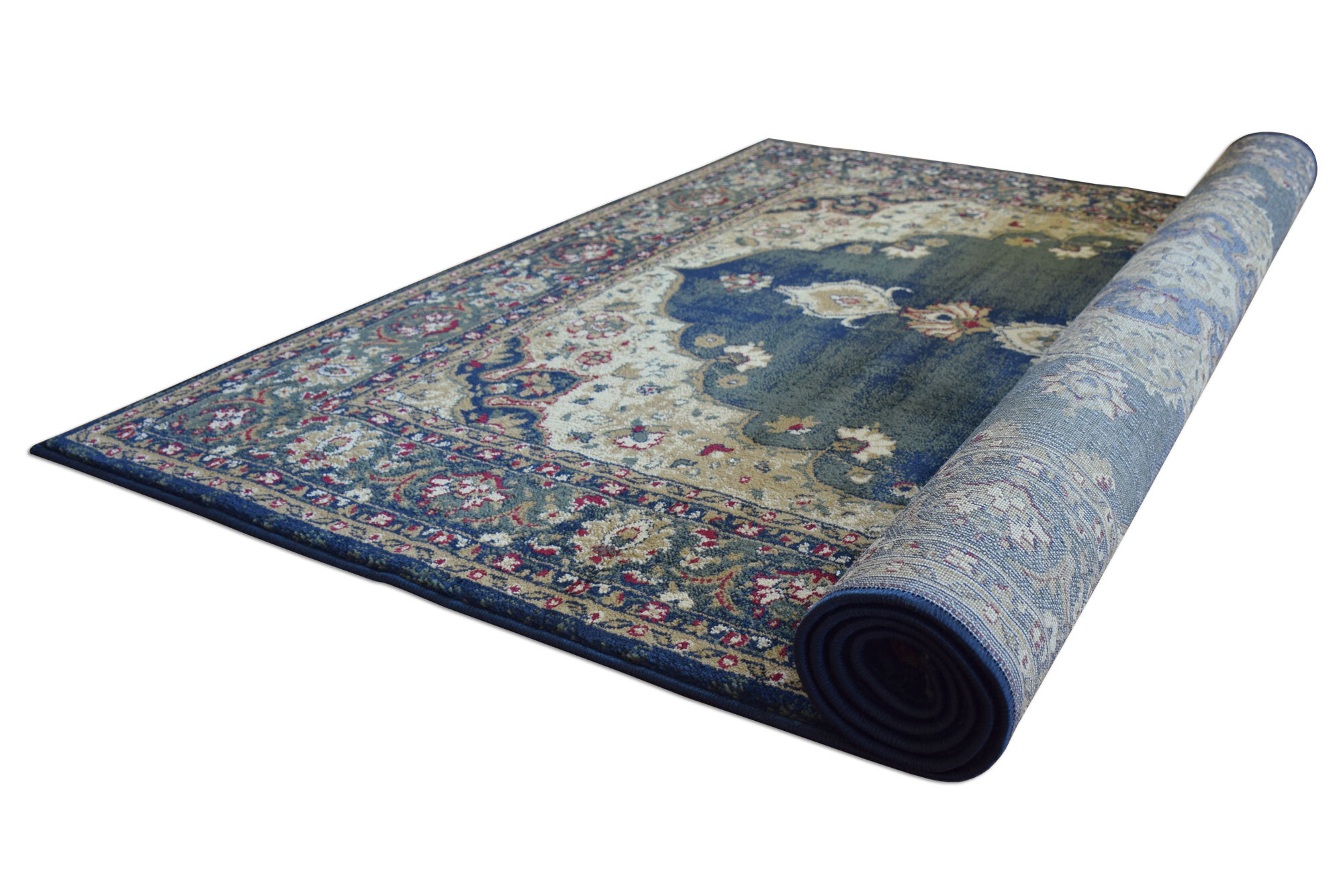 Large View Sydney Blue Classic Medallion Rug