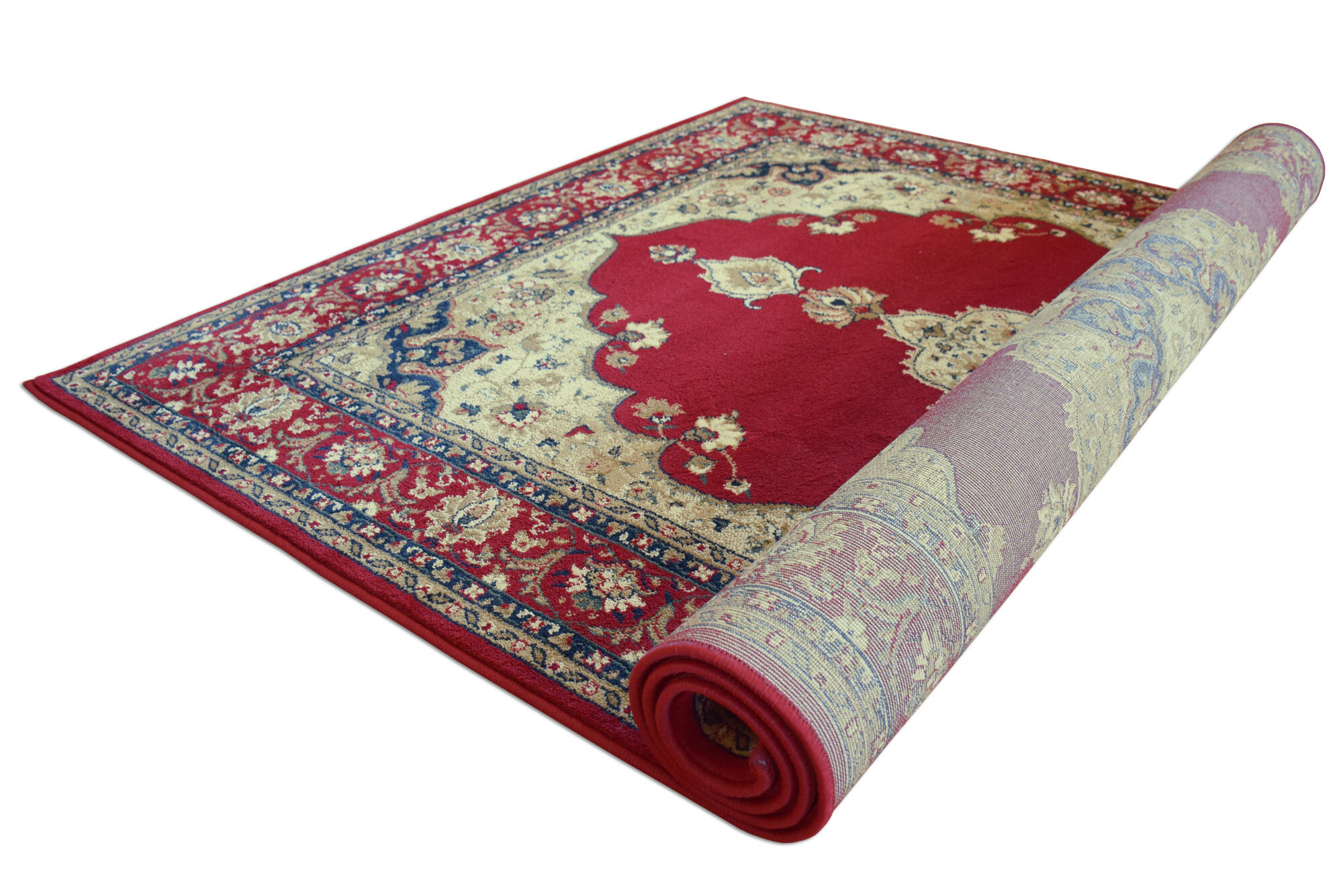 Large View Sydney Red Classic Medallion Rug