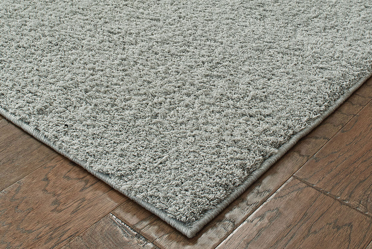 Large View Sofia Modern Plain Grey Rug