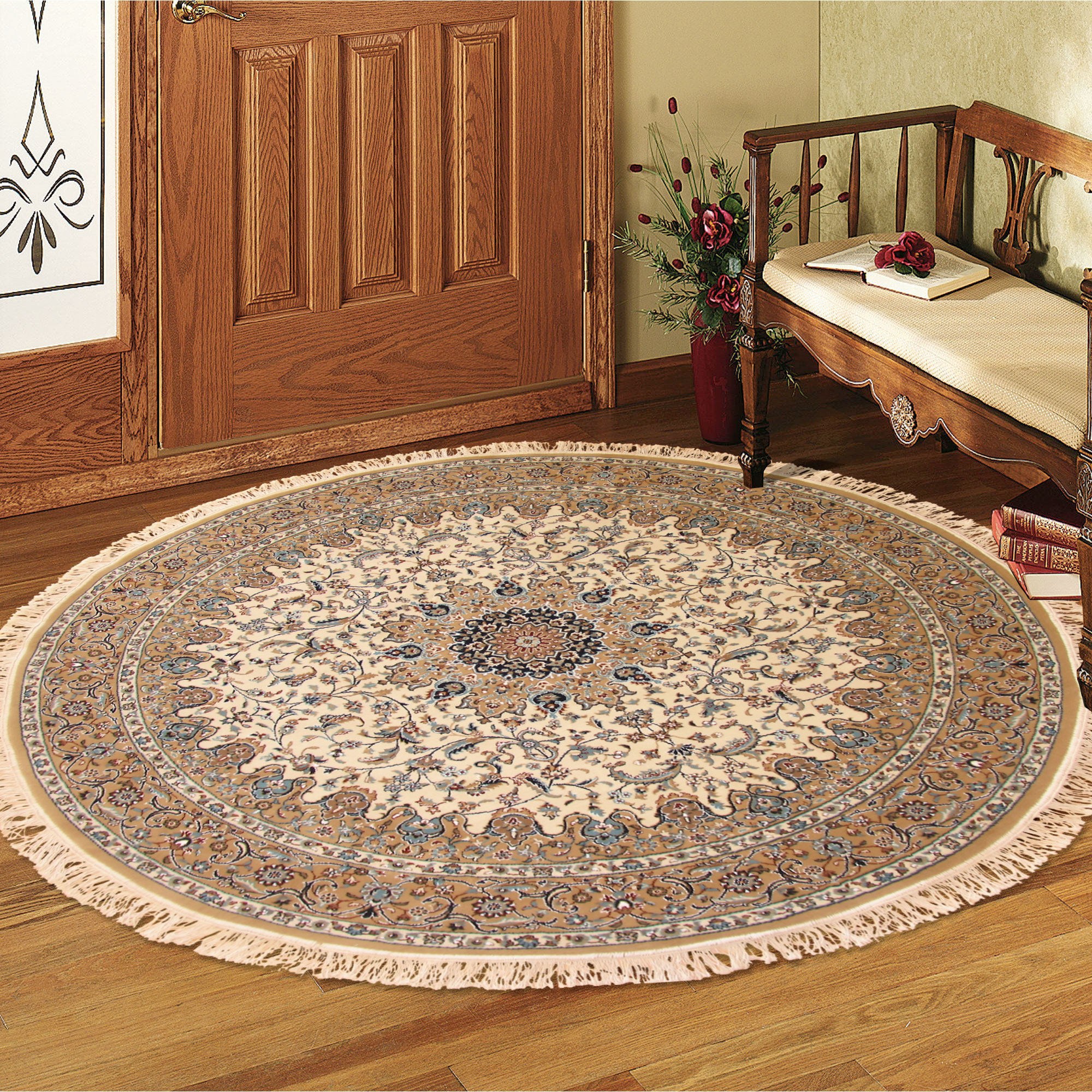 Large View Tapis Traditional Medallion Rug