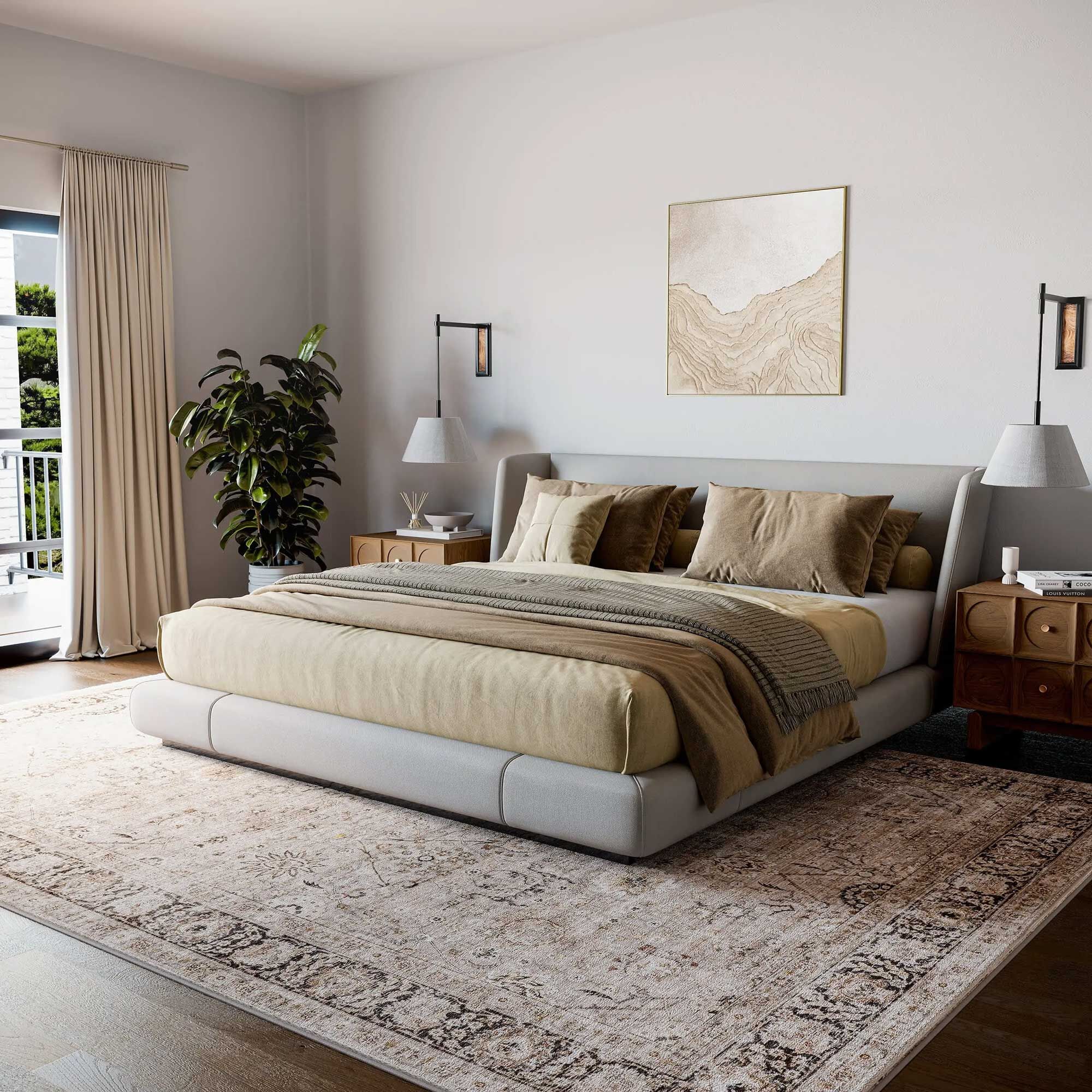 Large View Timeless Traditional Floral Rug