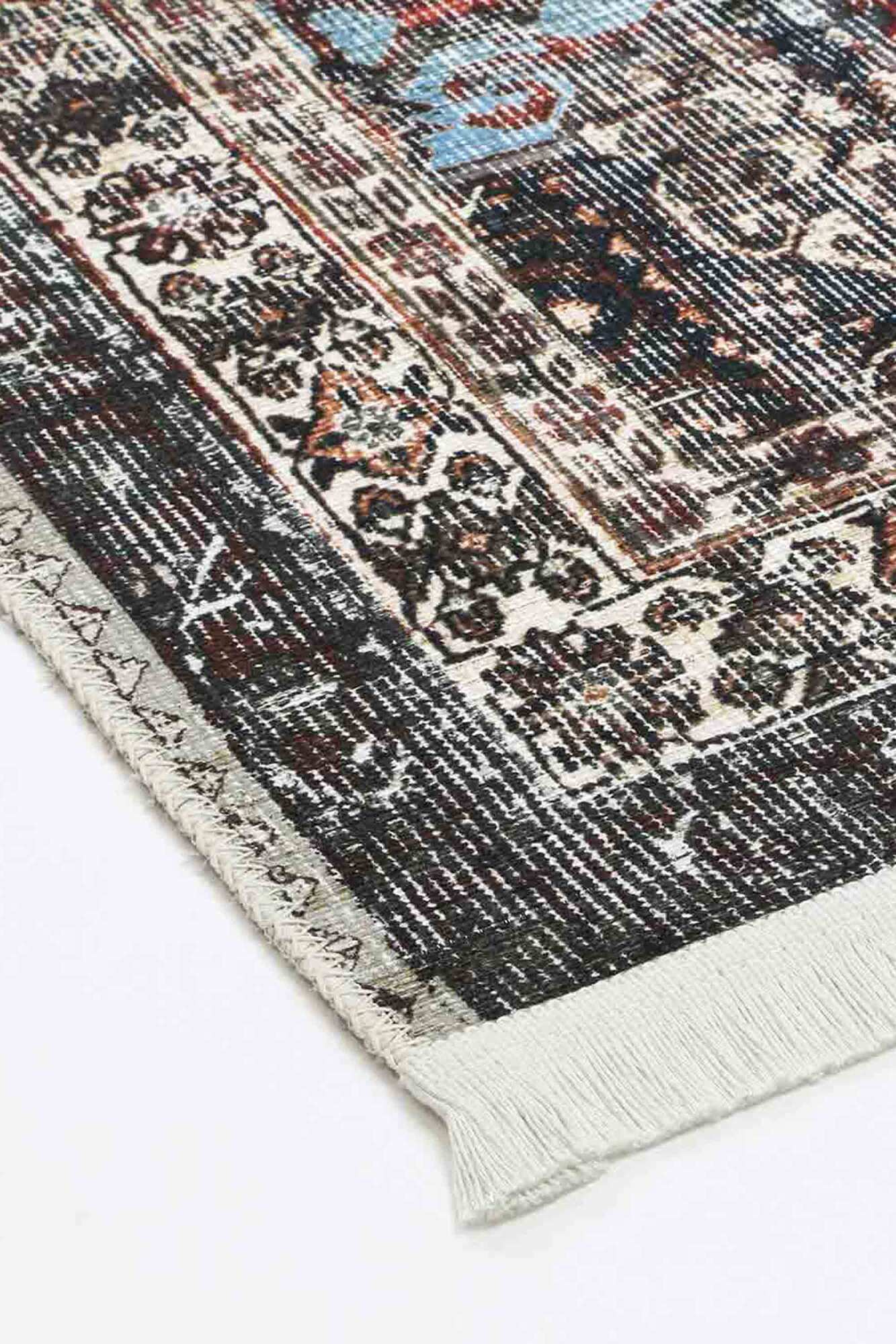Large View Victoria Vintage Look Cotton Rug