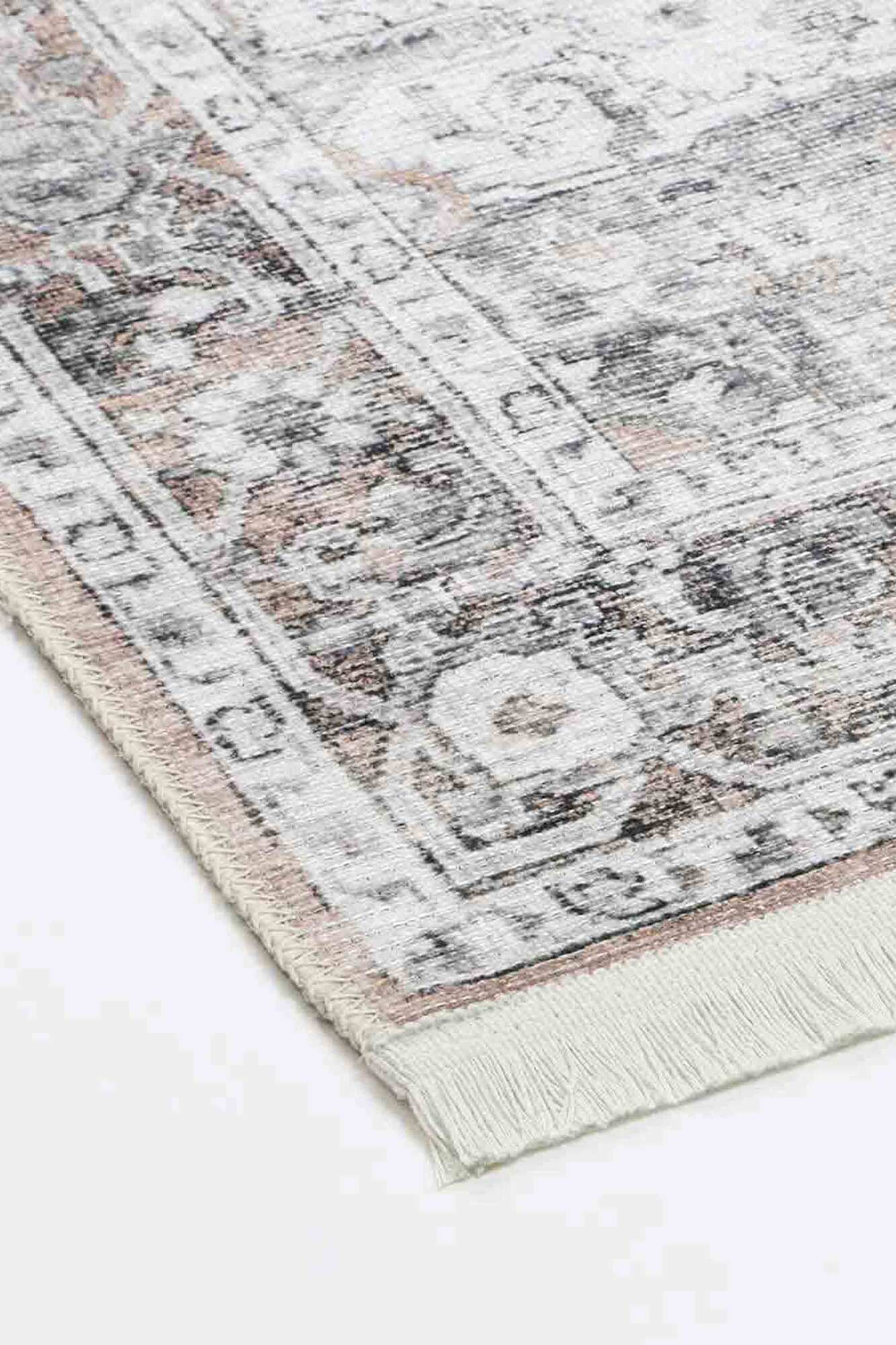 Large View Victoria Pink Vintage Cotton Rug
