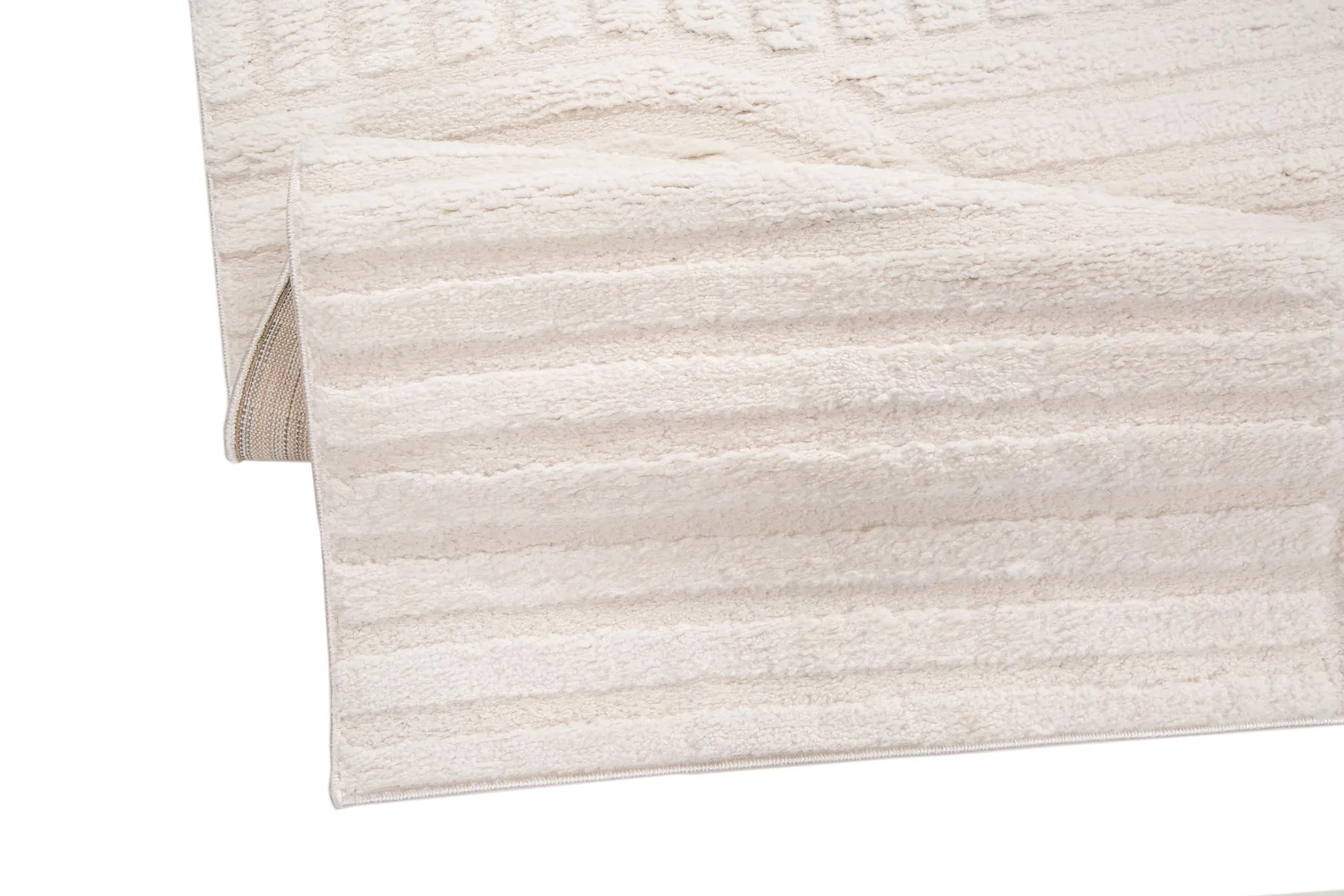 Viper White Modern Arch Rug