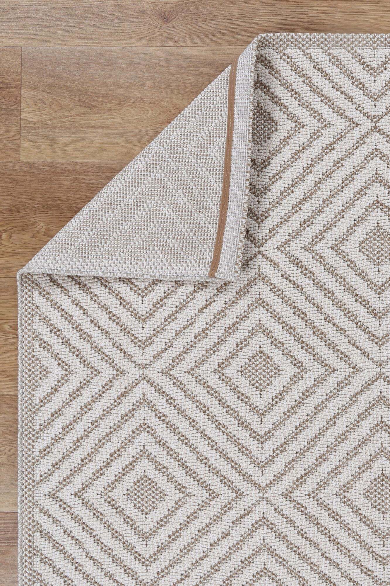 Large View Viva Geometric Flatweave Rug