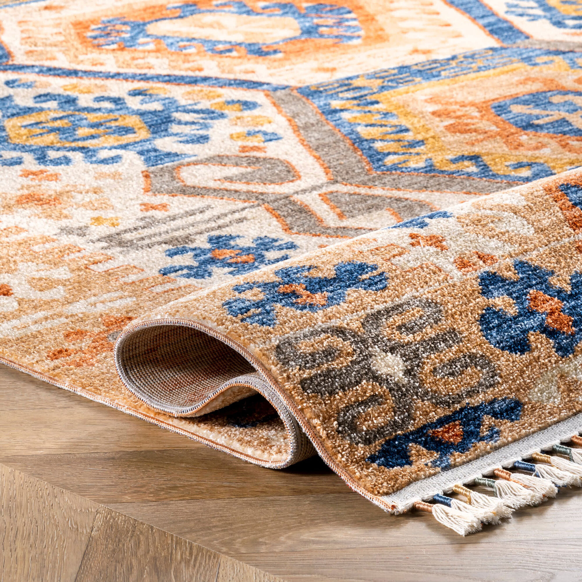 Large View Samantha Moroccan Tassel Rug