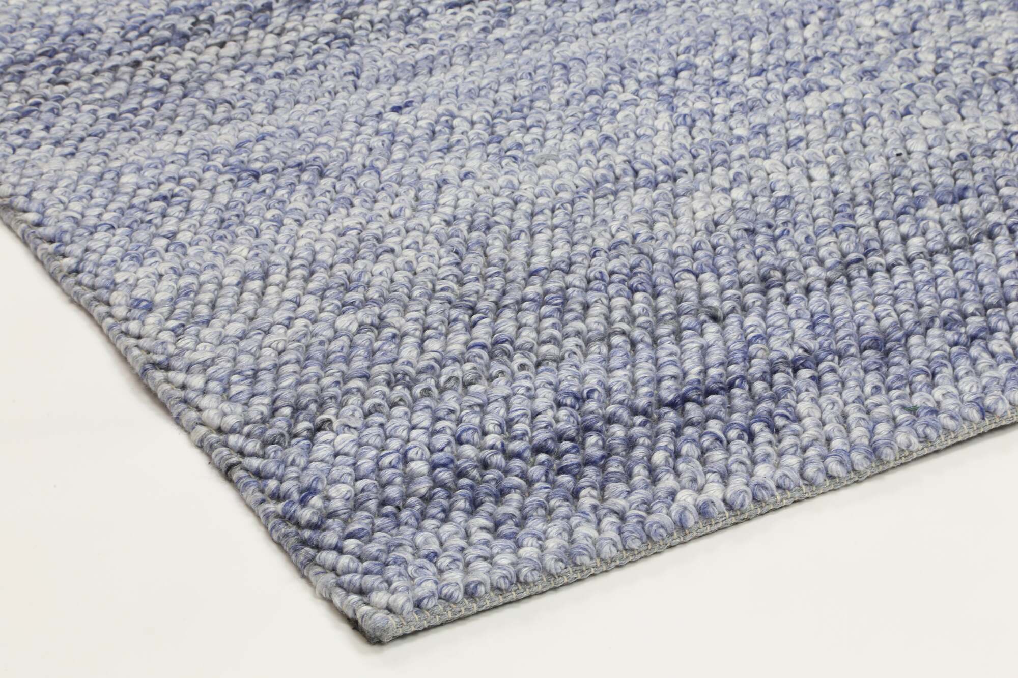 Large View Zuri Blue Hand Loomed Rug