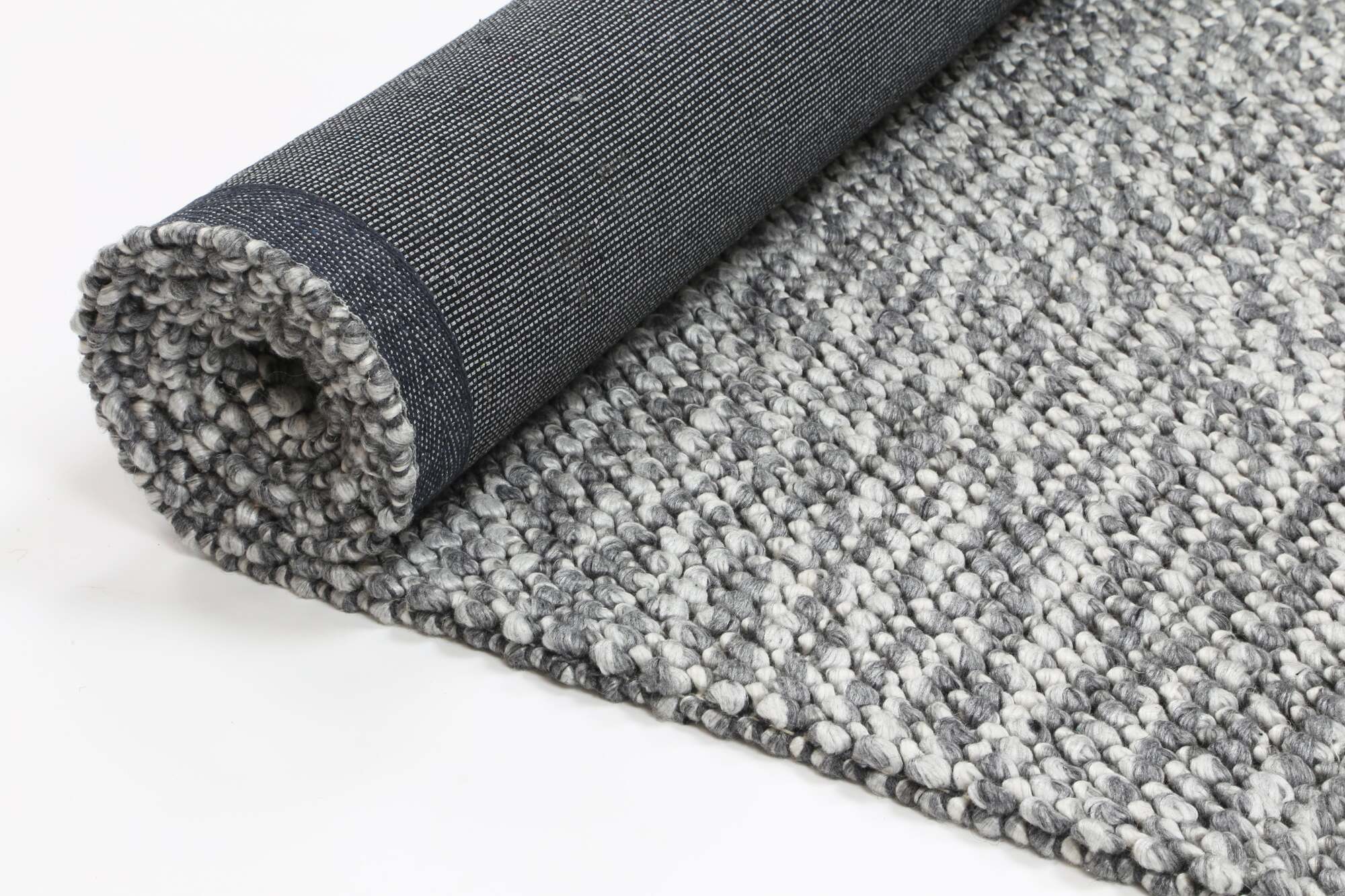 Large View Zuri Charcoal Hand Loomed Rug