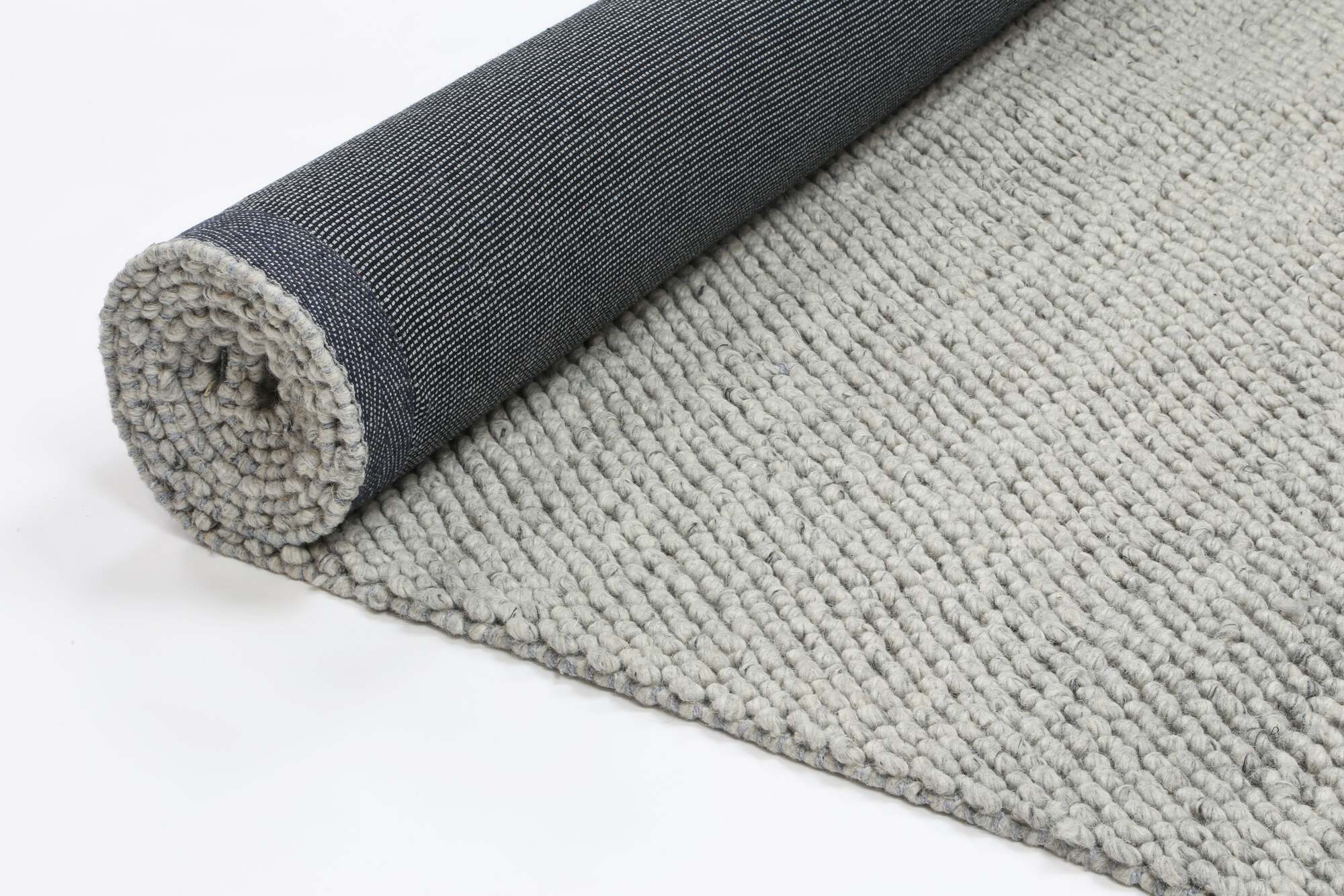 Large View Zuri Grey Hand Loomed Rug
