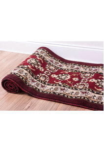 Atlanta Red Traditional Floral Rug
