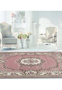 Abbie Pink Aubusson Floral Rugs