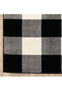 Adel Plaid Check Pattern Rug
