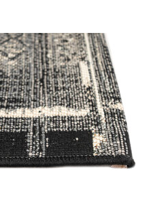 Aperto Black Tribal Pattern Rug