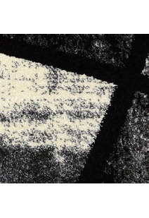Aria Black Modern Geometric Rug