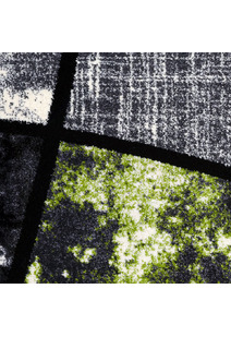 Aria Green Modern Abstract Rug