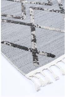 Ariel Moroccan Trellis Fringed Rug