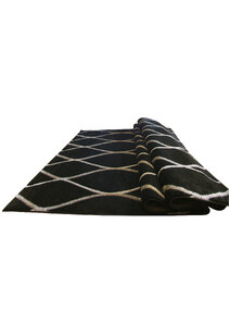 Bonnie Modern Black Trellis Rug