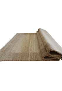 Bergamo Tan Modern Border Rug