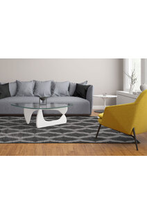 Brigitte Moroccan Black Trellis Rug