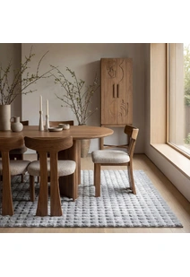 Bubble Plush Washable Rug