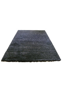 Boston Plain Black Modern Rug