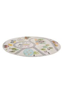 Candy Road Kids Round Rug