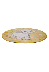 Candy Elephant Kids Round Rug