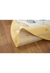 Candy Elephant Kids Round Rug