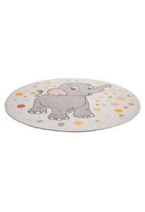 Candy Elephant Kids Round Rug
