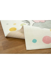 Candy Elephant Kids Square Rug