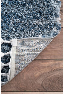 Charles Blue Moroccan Shaggy Rug