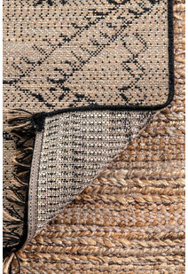 Carlo Geometric Fringed Rug