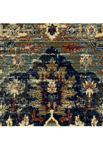 Danny Navy Classic Medallion Rug