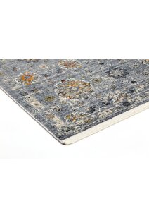 Darra Grey Transitional Floral Rug