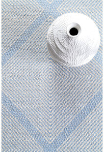 Dhurrie Blue Flatweave Wool Rug