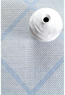 Dhurrie Blue Flatweave Wool Rug