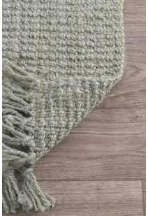Dyed Jute Grey Hand Woven Rug