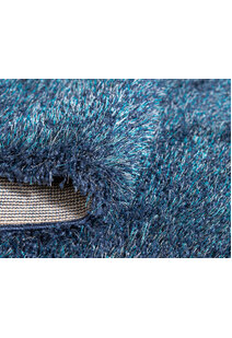 Dream Plain Blue Shaggy Rug