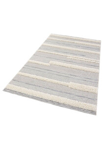 Evan Striped Multi Textured Rug