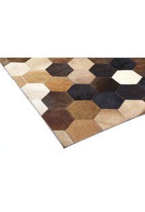 Elena Cow Hide Leather Rug