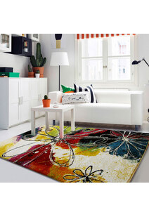Ellen Modern Floral Abstract Rug