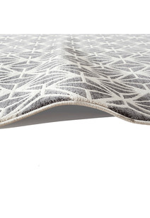 Fabian Geometric Grey Rug