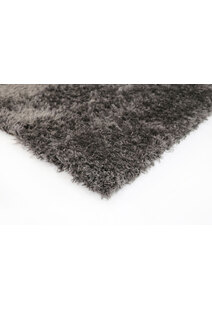 Flavia Plain Black Soft Shaggy Rug