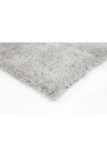 Flavia Plain Grey Thick Shaggy Rug