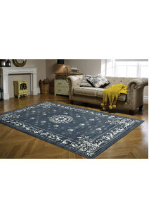 Gil Grey Traditional Medallion Rug