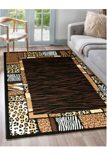 Gil Brown Animal Print Safari Rug