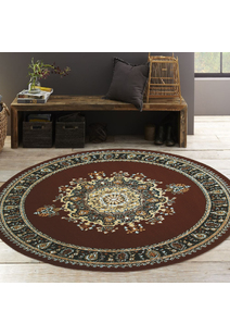 Gil Classic Brown Medallion Rug