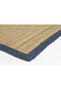 Harrold Navy Border Jute Rug